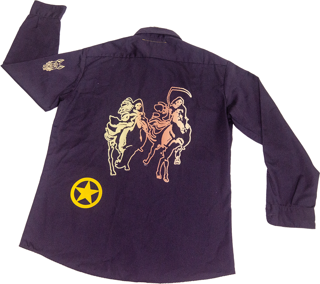 Western Work Shirt Navy Blue