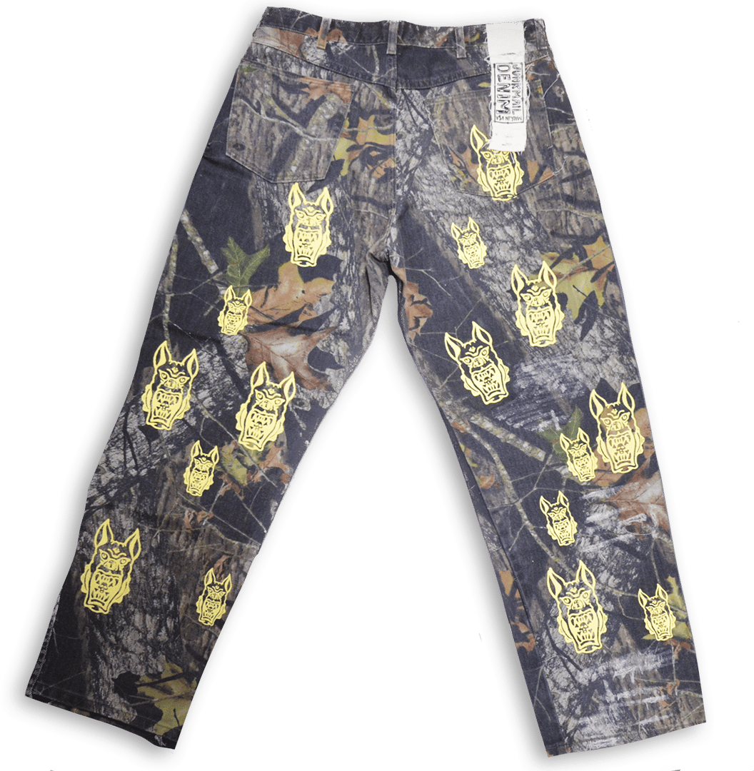 Goblin Distressed Camo Denim