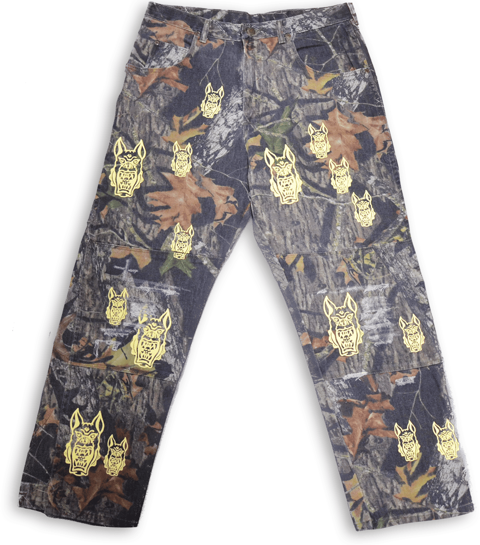 Goblin Distressed Camo Denim